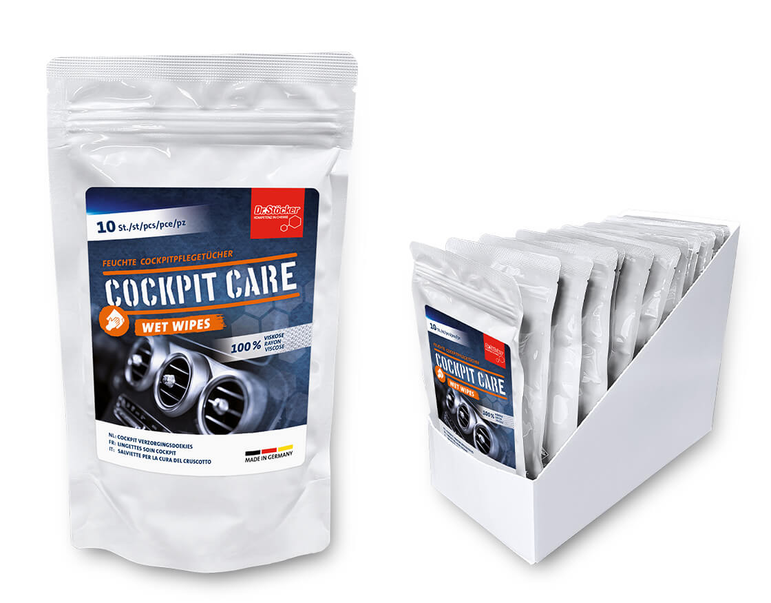Cockpit Care Wet Wipes